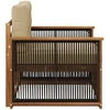 Lauko Vidurinis Sofa Natūrali
