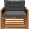 Lauko Vidurinis Sofa Natūrali