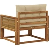 Lauko Vidurinis Sofa Natūrali