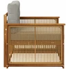 Lauko Vidurinis Sofa Natūrali