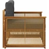 Lauko Vidurinis Sofa Natūralus ir antracitas