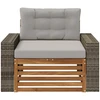 Lauko Vidurinis Sofa Natūrali