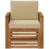 Lauko Vidurinis Sofa Natūrali