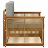 Lauko Vidurinis Sofa Natūrali