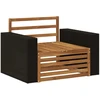Lauko Vidurinis Sofa Natūrali