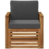 Lauko Vidurinis Sofa Natūrali