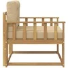 Lauko Vidurinis Sofa Poliesteris Balta