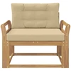 Lauko Vidurinis Sofa Poliesteris Balta