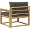 Lauko Vidurinis Sofa Poliesteris Balta