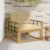 Lauko Vidurinis Sofa Poliesteris Balta