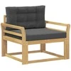 Lauko Vidurinis Sofa Poliesteris Balta
