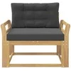 Lauko Vidurinis Sofa Poliesteris Balta
