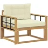 Lauko Vidurinis Sofa Poliesteris Balta