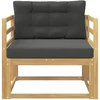 Lauko Vidurinis Sofa Poliesteris Balta