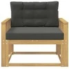 Lauko Vidurinis Sofa Poliesteris Balta