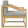 Lauko Vidurinis Sofa Poliesteris Balta