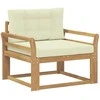 Lauko Vidurinis Sofa Poliesteris Balta