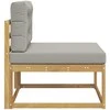 Lauko Vidurinis Sofa Poliesteris Balta