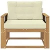 Lauko Vidurinis Sofa Poliesteris Balta
