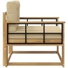 Lauko Vidurinis Sofa Poliesteris Balta