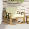 Lauko Vidurinis Sofa Poliesteris Balta