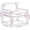 Lauko Vidurinis Sofa Poliesteris Balta