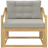 Lauko Vidurinis Sofa Poliesteris Balta