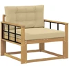 Lauko Vidurinis Sofa Poliesteris Balta