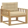 Lauko Vidurinis Sofa Poliesteris Balta