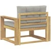 Lauko Vidurinis Sofa Poliesteris Balta