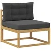 Lauko Vidurinis Sofa Poliesteris Balta