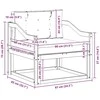 Lauko Vidurinis Sofa Poliesteris Balta