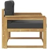 Lauko Vidurinis Sofa Poliesteris Balta