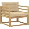 Lauko Vidurinis Sofa Poliesteris Balta