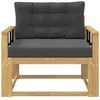 Lauko Vidurinis Sofa Poliesteris Balta