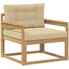 Lauko Vidurinis Sofa Poliesteris Balta