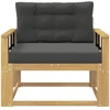 Lauko Vidurinis Sofa Poliesteris Balta