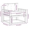 Lauko Vidurinis Sofa Poliesteris Balta