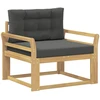 Lauko Vidurinis Sofa Poliesteris Balta