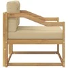 Lauko Vidurinis Sofa Poliesteris Balta