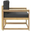 Lauko Vidurinis Sofa Poliesteris Balta