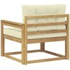 Lauko Vidurinis Sofa Poliesteris Balta
