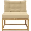 Lauko Vidurinis Sofa Poliesteris Balta