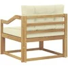 Lauko Vidurinis Sofa Poliesteris Balta