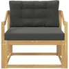 Lauko Vidurinis Sofa Poliesteris Balta