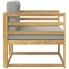 Lauko Vidurinis Sofa Poliesteris Balta