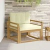 Lauko Vidurinis Sofa Poliesteris Balta