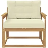 Lauko Vidurinis Sofa Poliesteris Balta