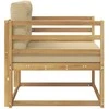 Lauko Vidurinis Sofa Poliesteris Balta