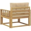 Lauko Vidurinis Sofa Poliesteris Balta